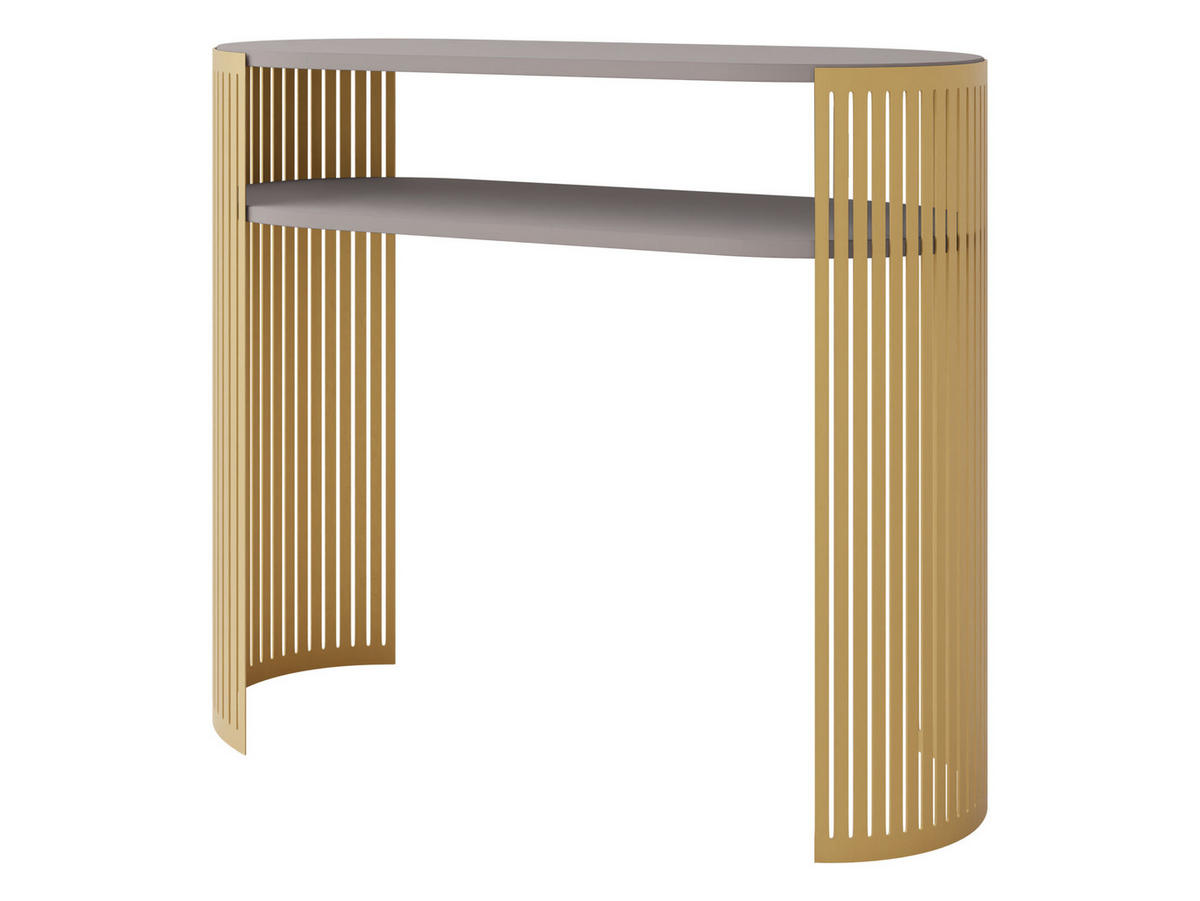 KONSOLENTISCH Fikoli Gold - Kaschmir/Goldfarben, Holzwerkstoff/Metall (30/100/86cm) - MIRJAN24