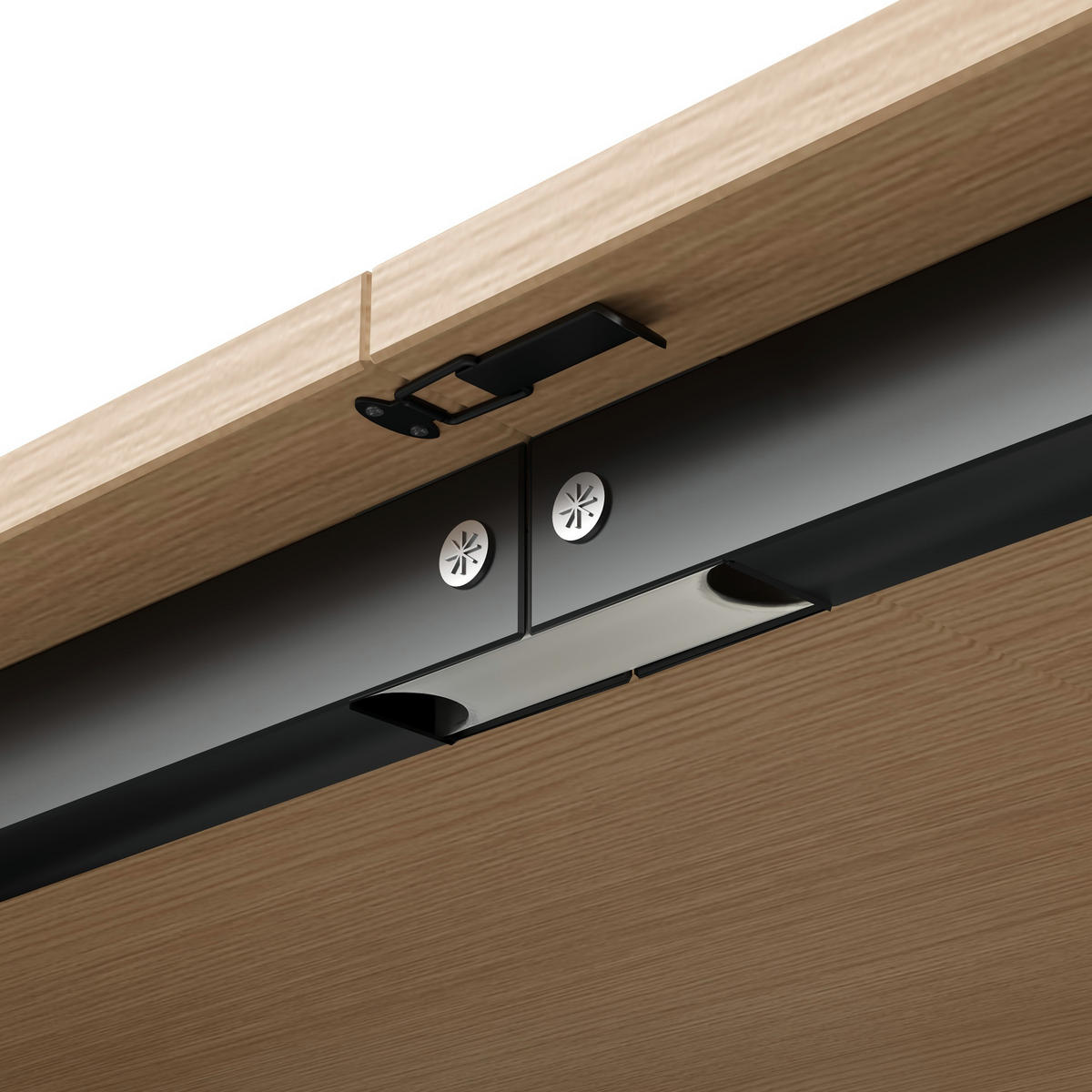 SCHREIBTISCH Klappbar mit Regal USB Steckdose Modern - Multicolor, Holzwerkstoff (30.5/104.5/160cm) - FLIEKS