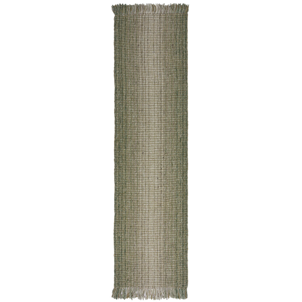 TEPPICH Jute-Wolle-Mix, handgewebt WEAVER, Grün 60x230 cm - Grün, Textil (60/230cm) - KADIMA DESIGN