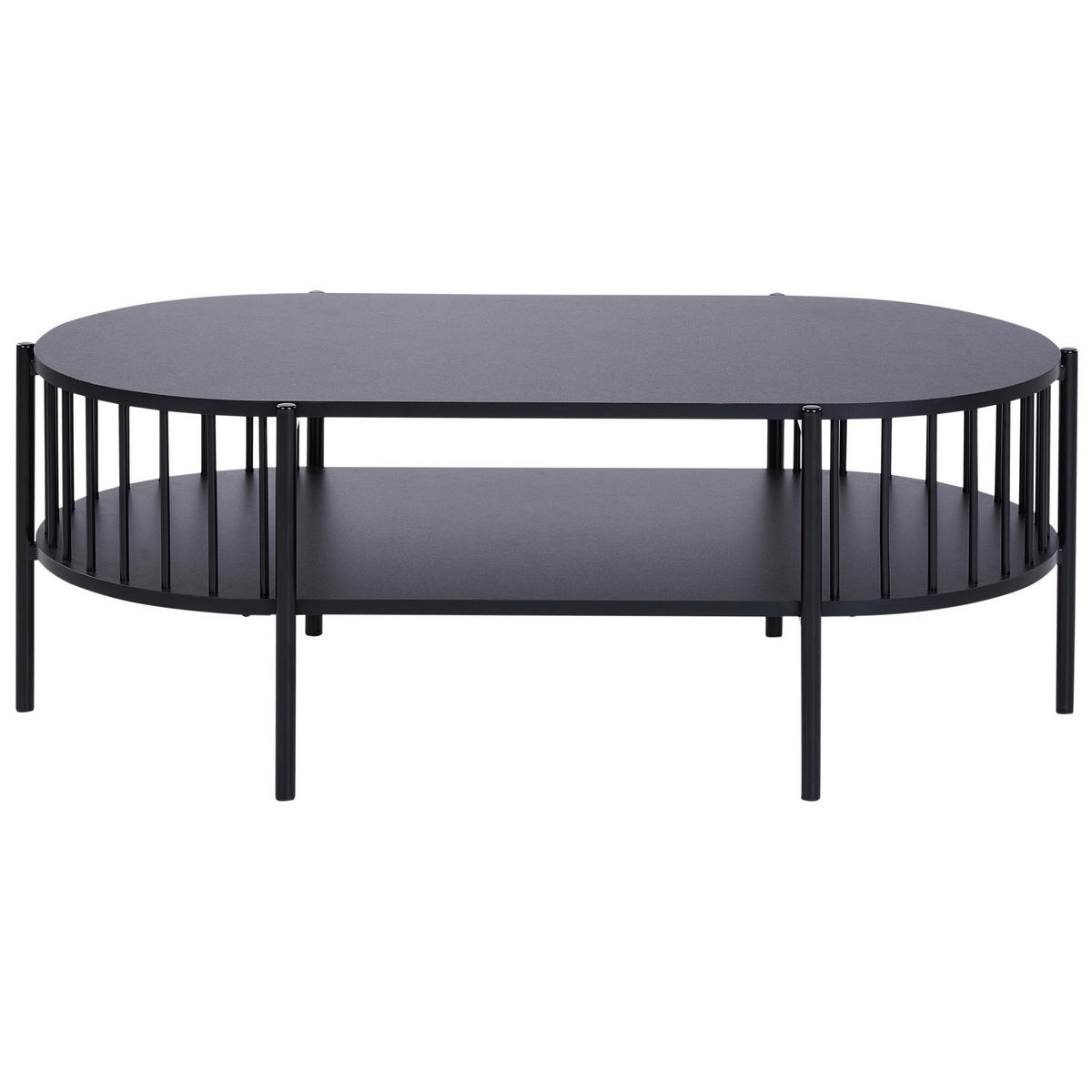COUCHTISCH Schwarz Oreana - Schwarz, Holzwerkstoff (103/50/36cm) - Beliani
