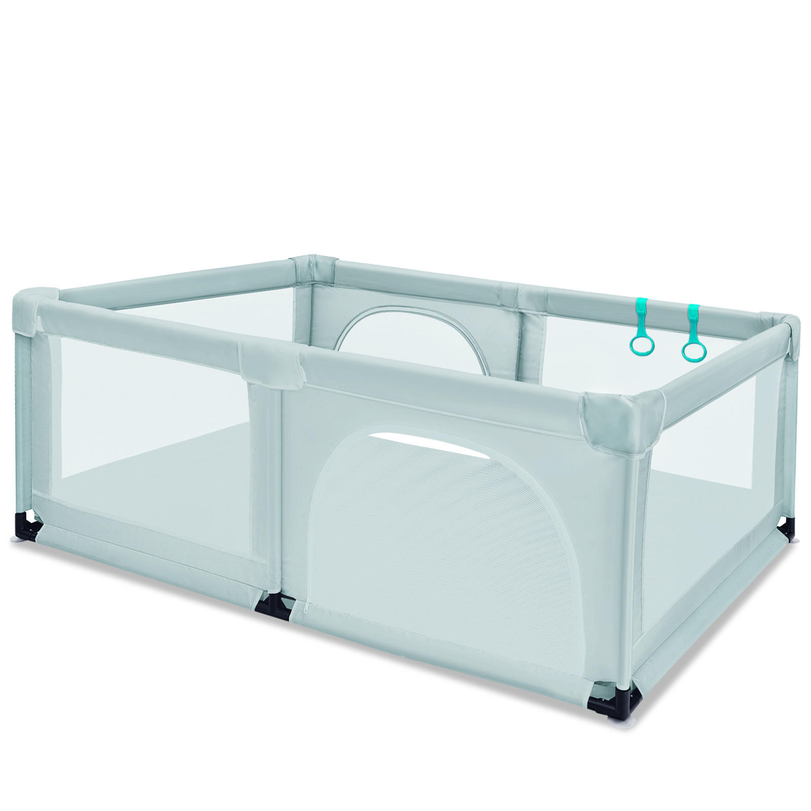 LAUFSTALL 69cm Blau - Blau, Kunststoff (190/120cm) - COSTWAY