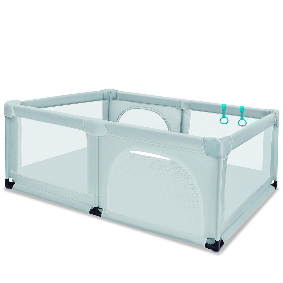 LAUFSTALL 69cm Blau - Blau, Kunststoff (190/120cm) - COSTWAY