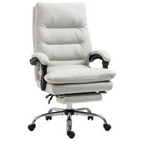GAMINGSTUHL 65/72/109–117 cm, Massagefunktion, 135° neigbar, höhenverstellbar, cremeweiß - Creme, Kunststoff (72/117/65cm) - Redom