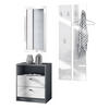 GARDEROBE Pino Weiß Hochglanz - Weiß Hochglanz, Holzwerkstoff (130/185/36cm) - Vladon