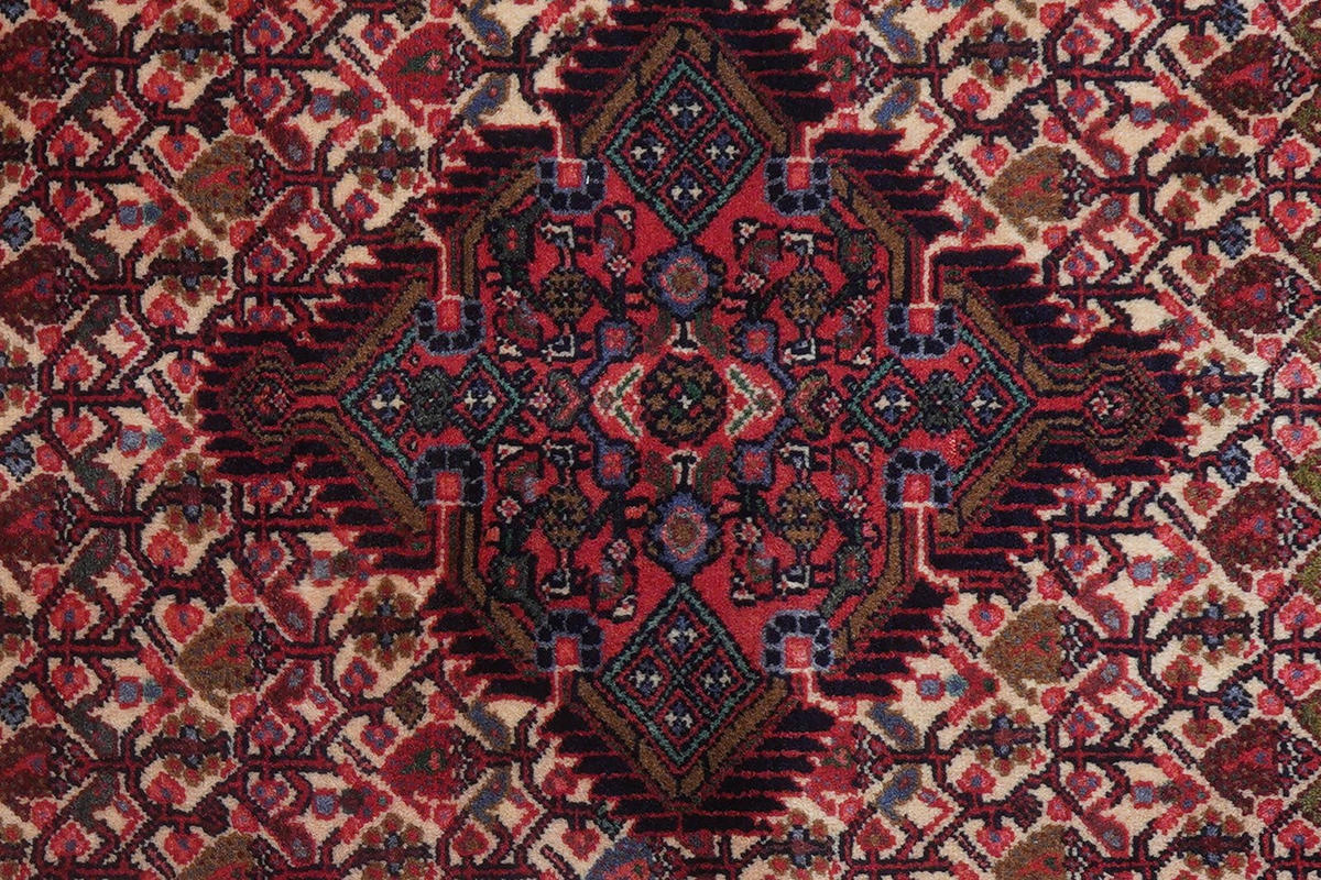 LÄUFER Orient handgeknüpft Assadabad Beige, Rot 301/83 cm Schurwolle - Beige/Rot, Textil (83/301cm) - Looma