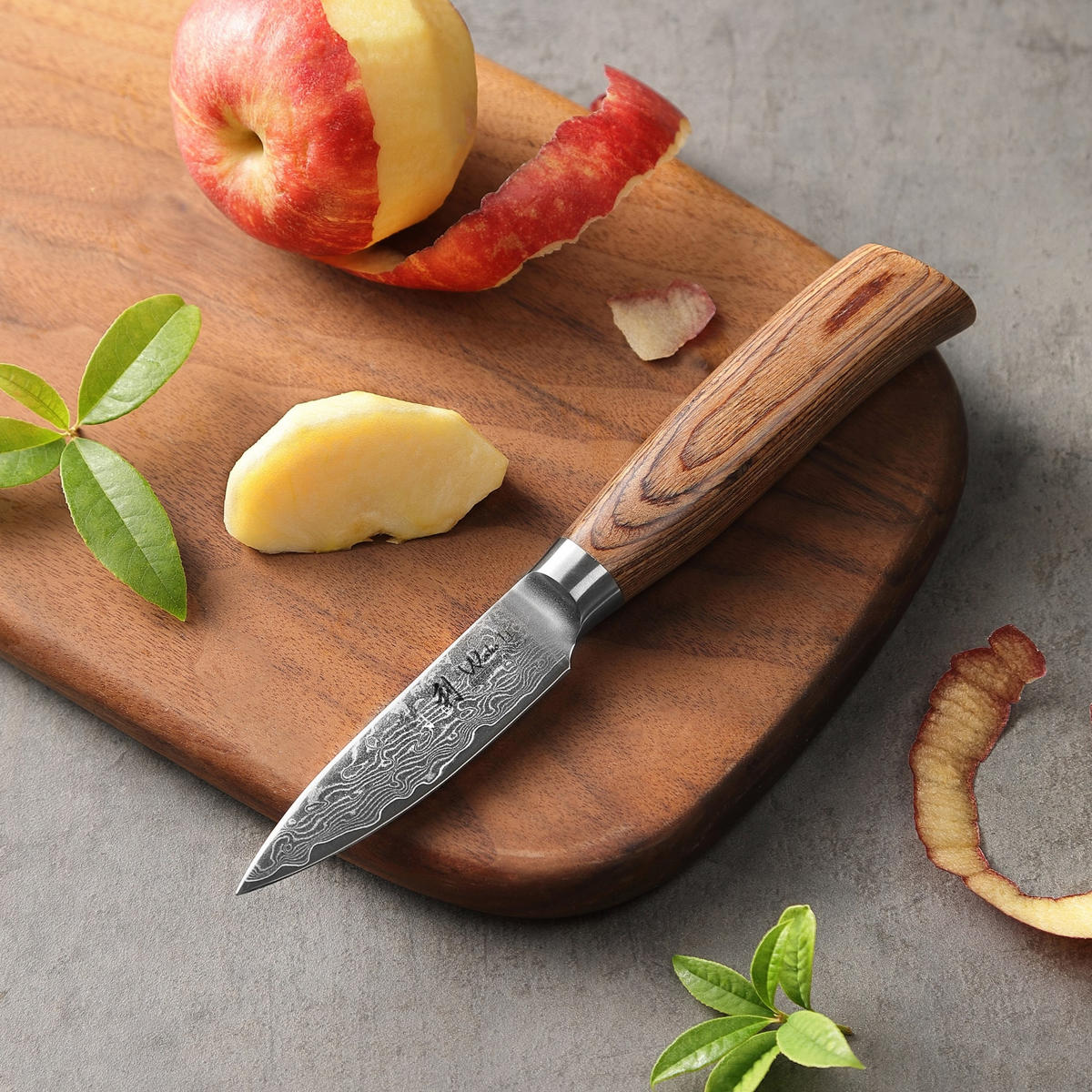 MESSERSET 3-TEILIG 8–16 cm - Braun, Holz/Metall - Wakoli