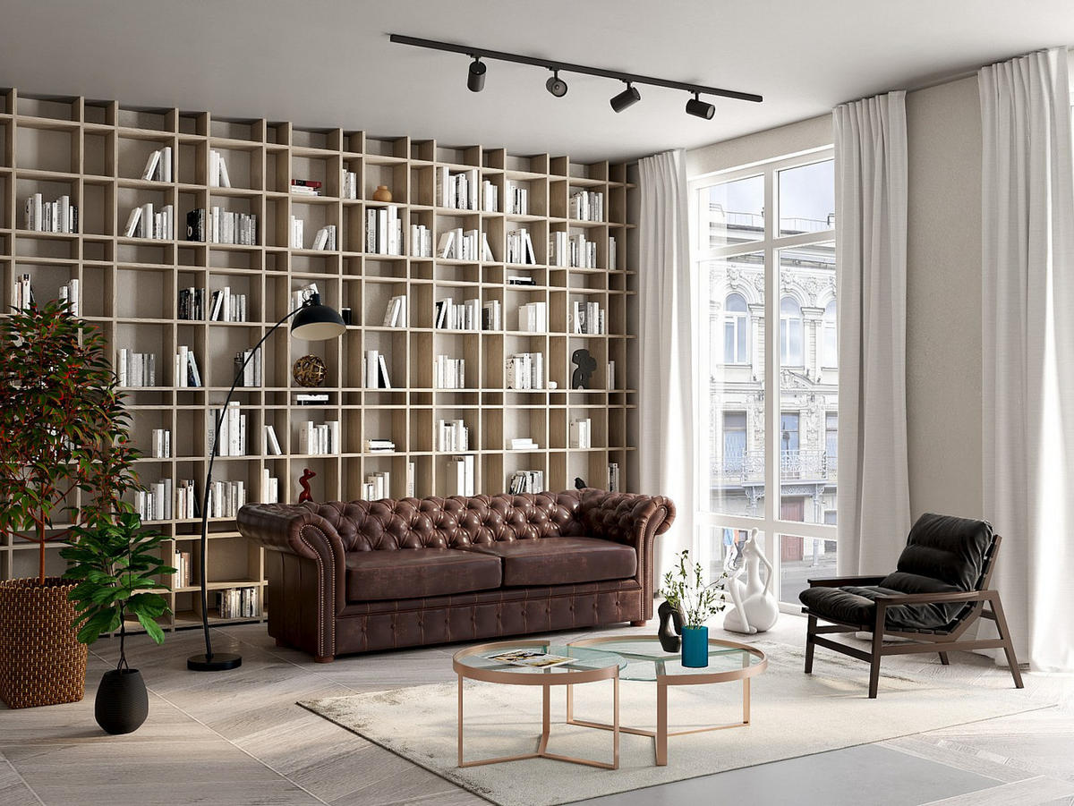 CHESTERFIELD Ledersofa 3-Sitzer - Vintage Leder - Braun - CLOTAIRE - Braun, Leder (232/73/90cm) - Vente-Unique