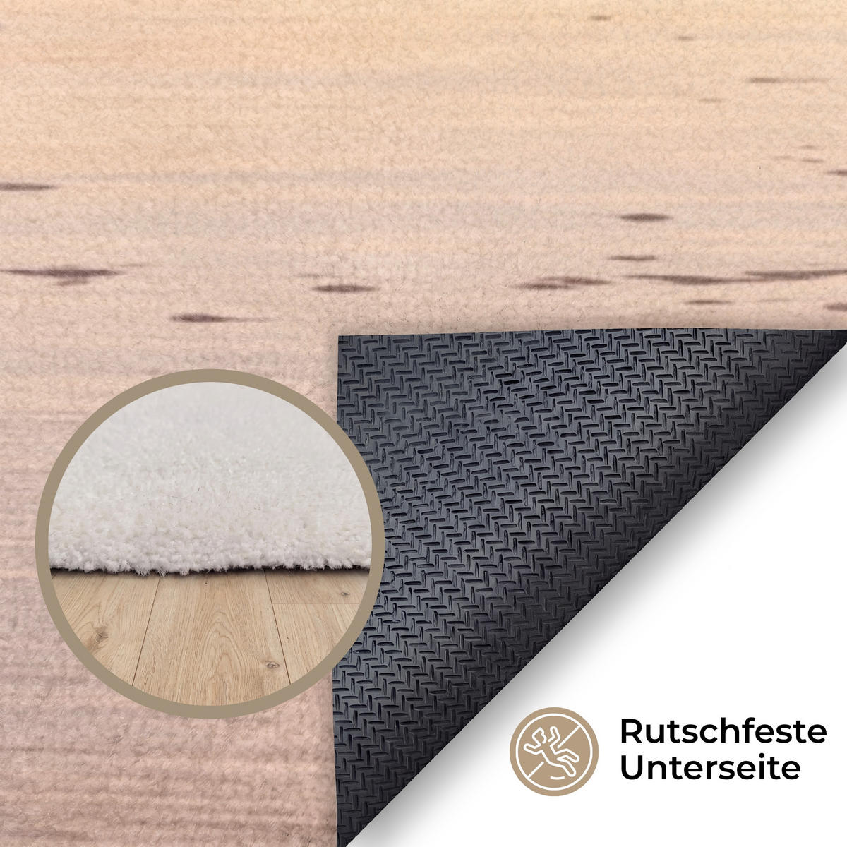 PREPROGE - Morje - 90x150 cm - svetlo roza, umetna masa/tekstil (90/0.4cm) - OnlyWow