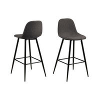 BARHOCKER 2er-Set grau - Grau, Holzwerkstoff (44/91/48cm) - ebuy24