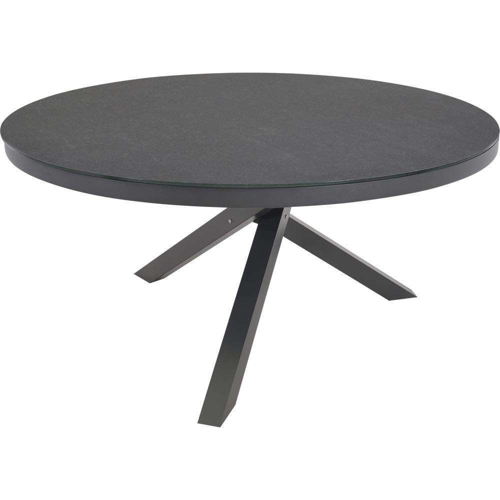 GARTENTISCH Mojito - Anthrazit - 150/150/74 cm - Dunkelgrau, Glas (150/150/74cm) - Lesli Living
