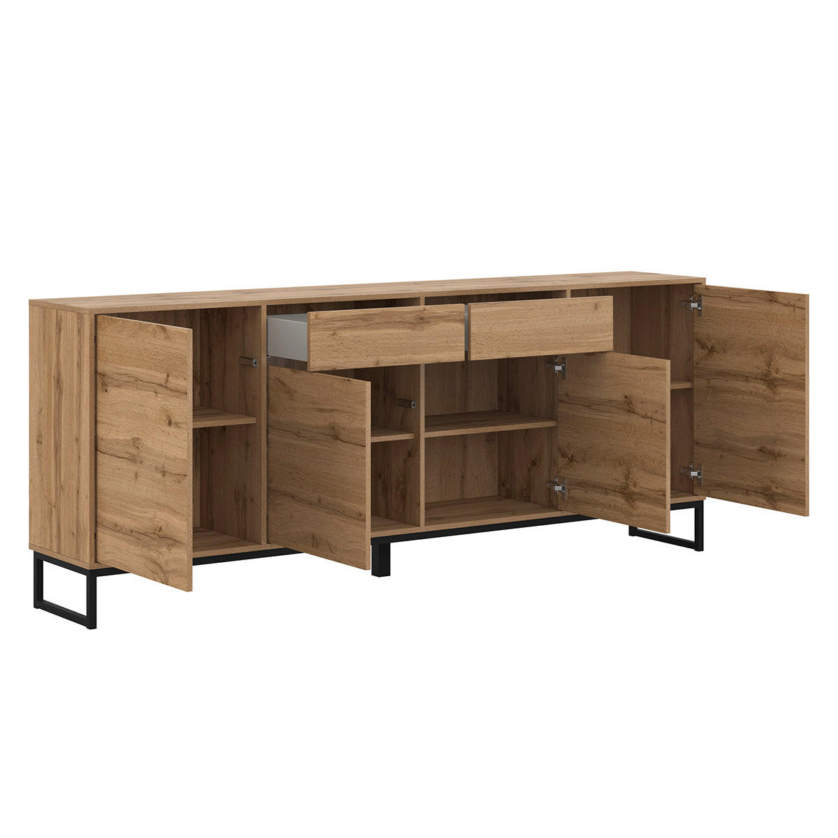 SIDEBOARD Loa Dřevo - hnědá, kompozitní dřevo (208.5/83.5/36.5cm) - Petits-meubles