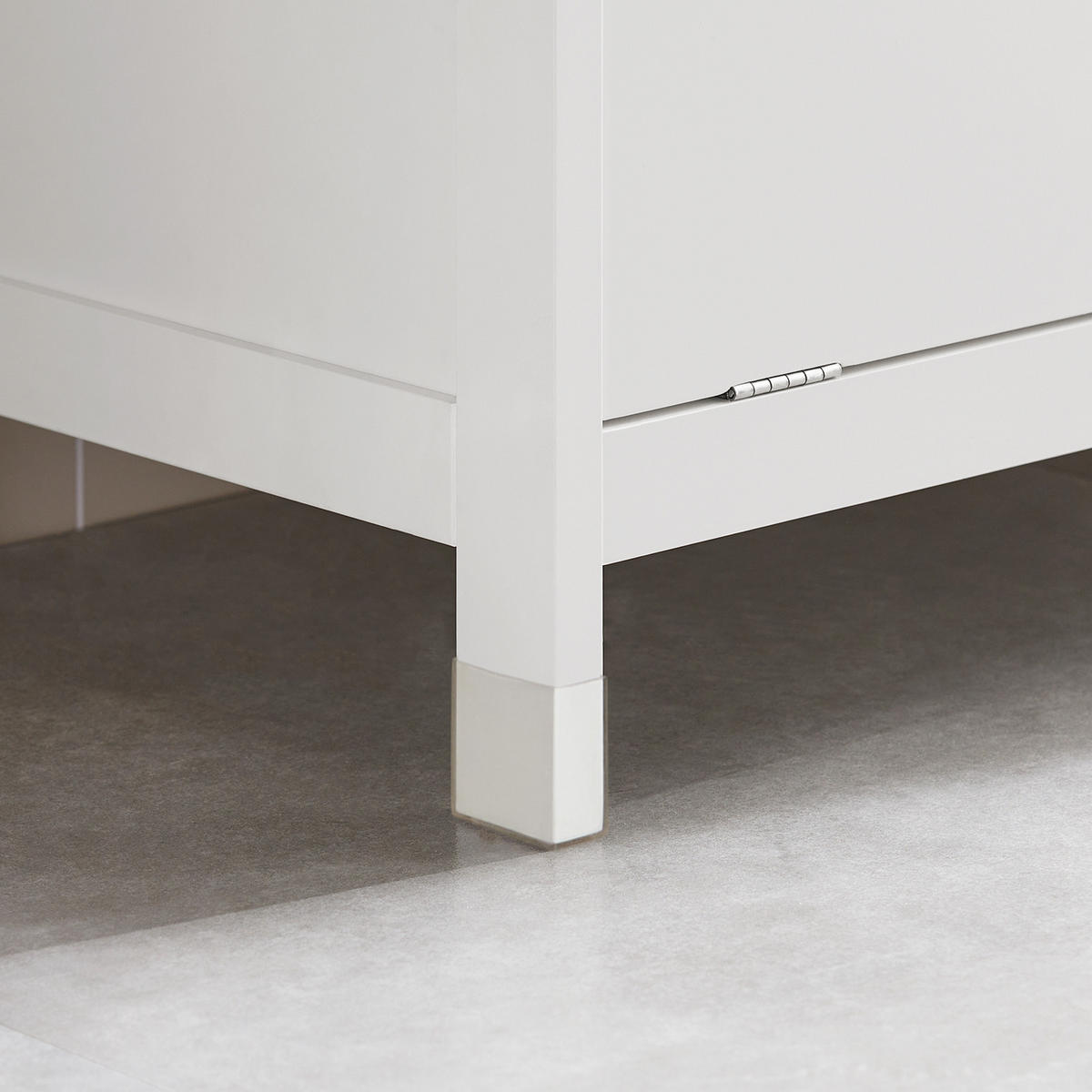 WÄSCHESCHRANK Weiß - Weiß, Holzwerkstoff (80/91/38cm) - SoBuy