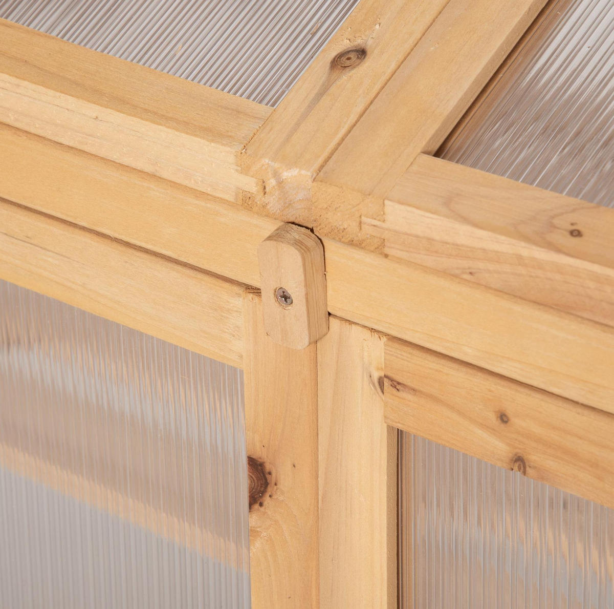 GEWÄCHSHAUS 70/50/120 cm in Braun mit 3 Regalböden und Doppeltür - Braun, Holz (50/120/70cm) - Flora Grace
