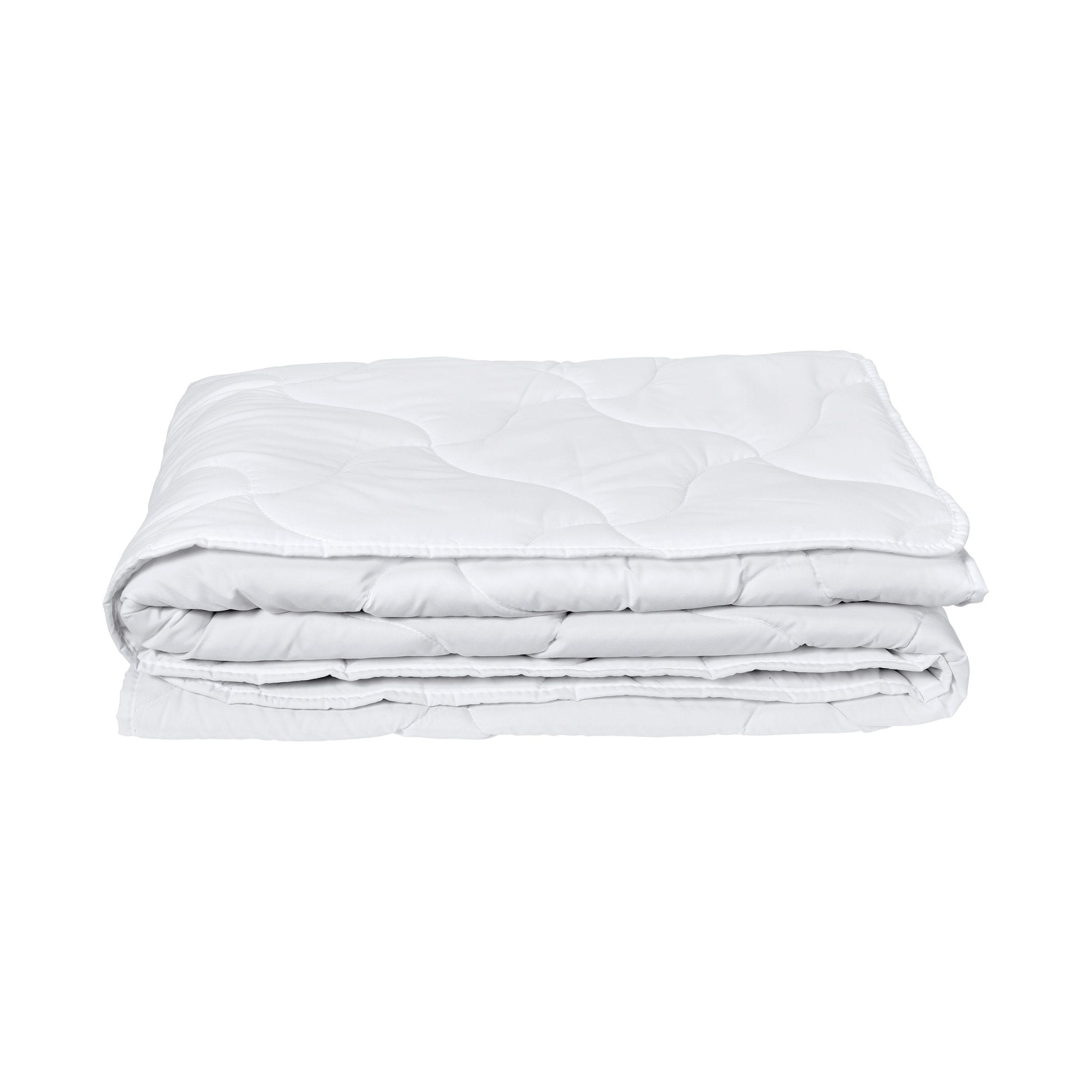 LEICHTSTEPPDECKE Sommar - 155 x 220 cm - Weiß - Weiß, Textil (155/220cm) - SCHIESSER