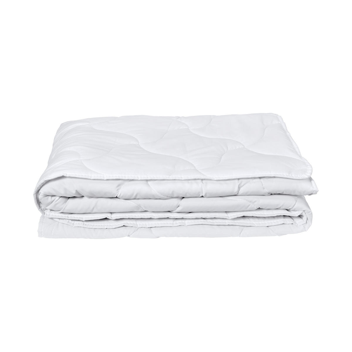 LEICHTSTEPPDECKE Sommar - 155 x 220 cm - Weiß - Weiß, Textil (155/220cm) - SCHIESSER