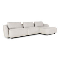 3-SITZER-SOFA Bergen Stoff Beige - Beige, Textil (162/78/312cm) - ebuy24
