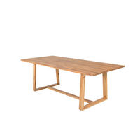 GARTENTISCH Teak Dekor - Teakfarben, Holzwerkstoff (220/100/75cm) - ebuy24