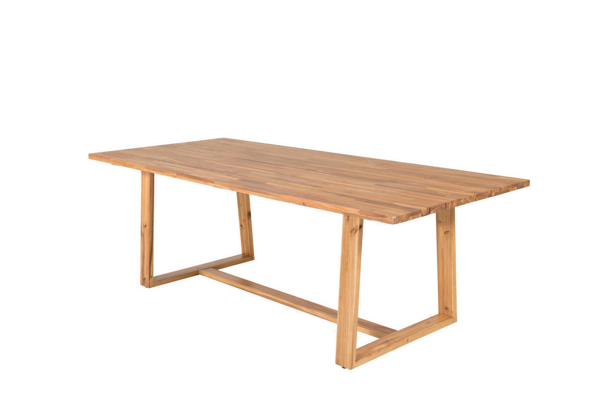 GARTENTISCH Teak Dekor - Teakfarben, Holzwerkstoff (220/100/75cm) - ebuy24