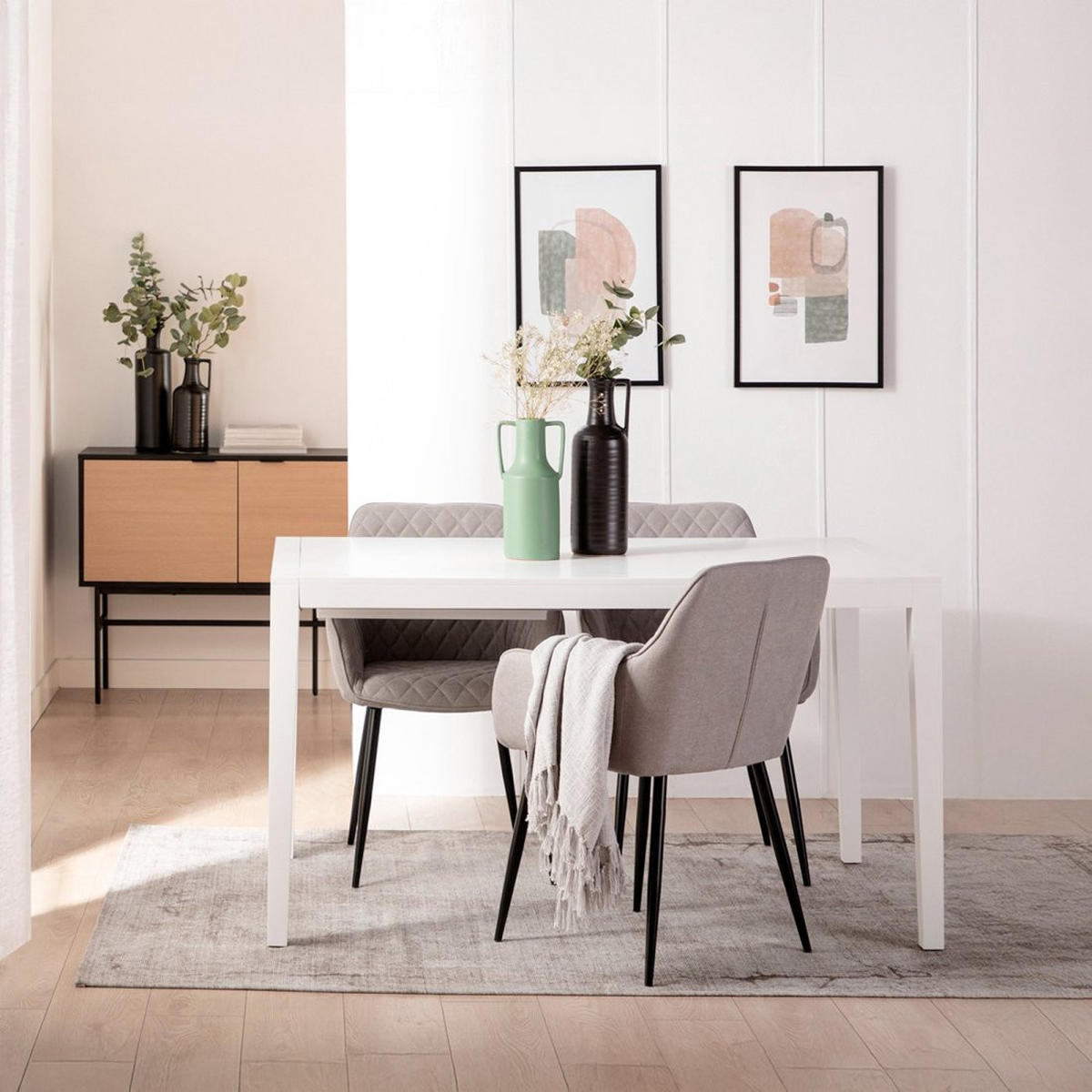 AUSZIEHBARER TISCH Mara Weiß 140 -190 cm x 78,5 cm - Weiß, Holzwerkstoff (90/140/78cm)