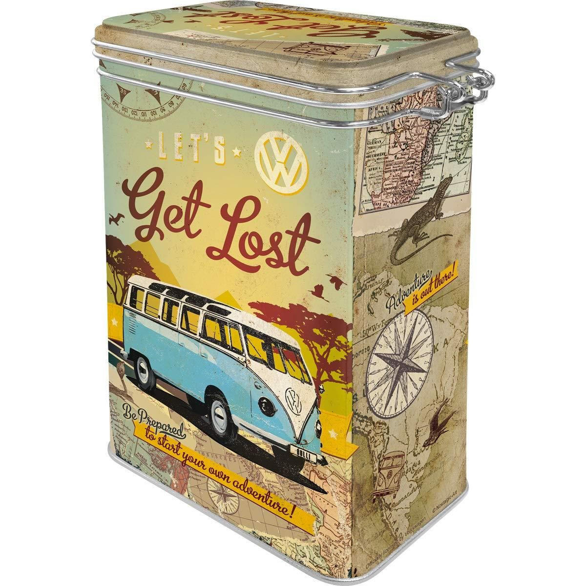 AROMADOSE Volkswagen VW Bulli Let's Get Lost - Multicolor, Metall (11/17.5/7.5cm) - Nostalgic-Art