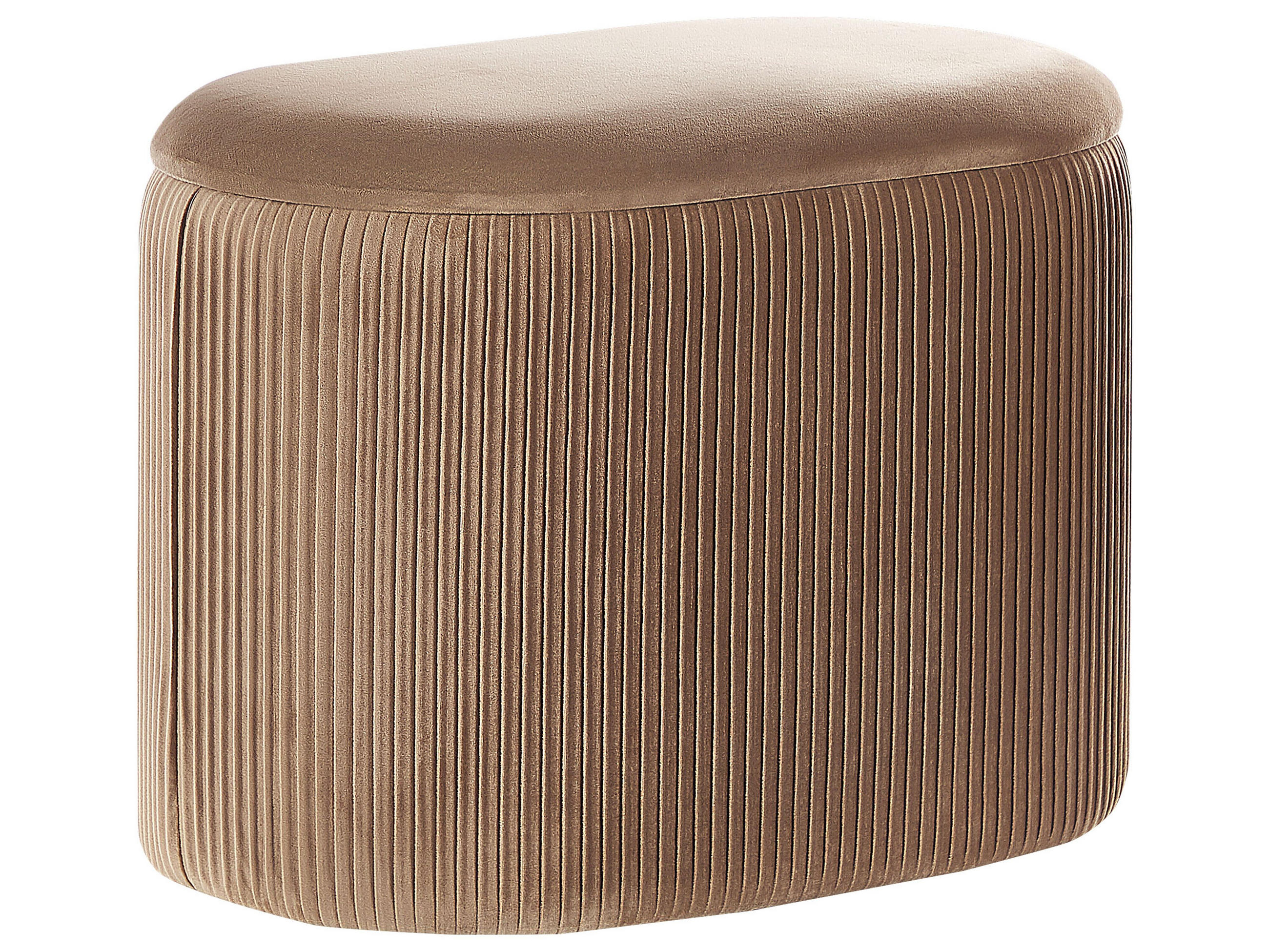 POUF Richland 35/55/41 cm - Beige, Textil (55/41/35cm) - Beliani