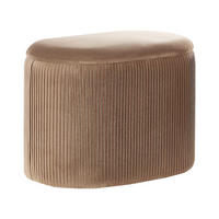 POUF Richland 35/55/41 cm - Beige, Textil (55/41/35cm) - Beliani