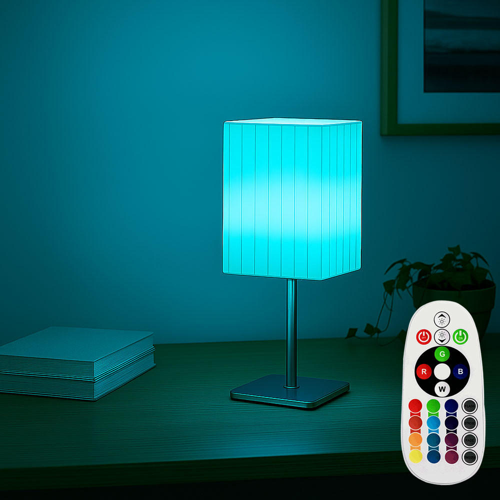 LED TISCHLEUCHTE BAILEY Weiß Chrom - Weiß, Metall (10/10/26cm)