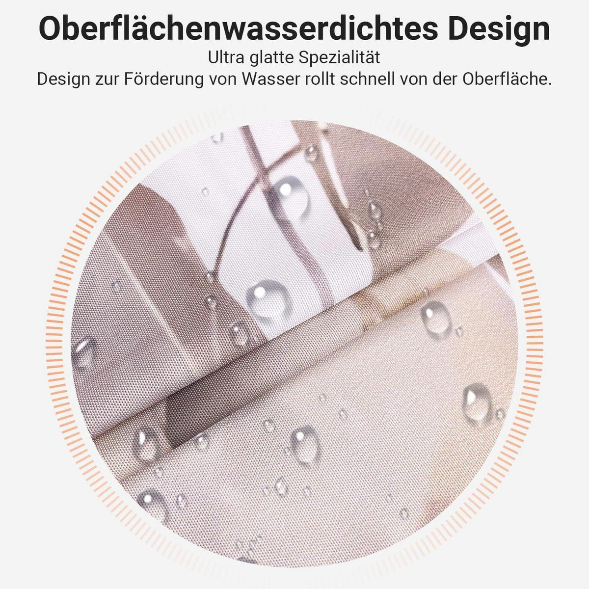 DUSCHVORHANG Grau Herbstblätter 180 x 200 cm - Multicolor, Textil (180/200cm)