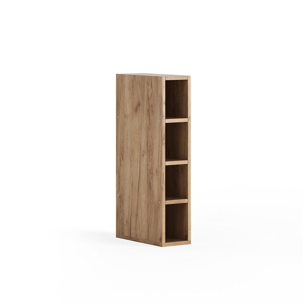 SKLADIŠČNA POLICA Rula, Zlati hrast z močjo, 15 x 81.6 cm - medeni hrast, leseni material (15/350/35cm) - Vicco