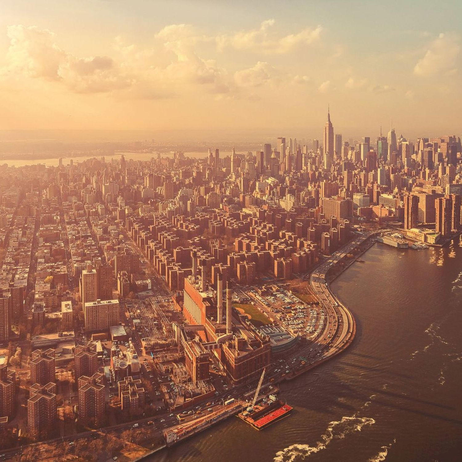 FOTOTAPETE Manhattan-Stadt 254 x 184 cm - Beige, Papier (254/184cm) - Sanders & Sanders