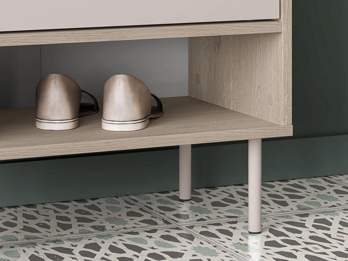 GARDEROBENSCHRANK – 54 cm – Voco – Kaschmir / Eichefarben - Kaschmir/Eichefarben, Holzwerkstoff (54/198/34cm) - hi-markt