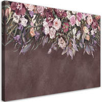 WANDBILD blumen überwachsen - Braun, Textil (60/40cm) - Feeby