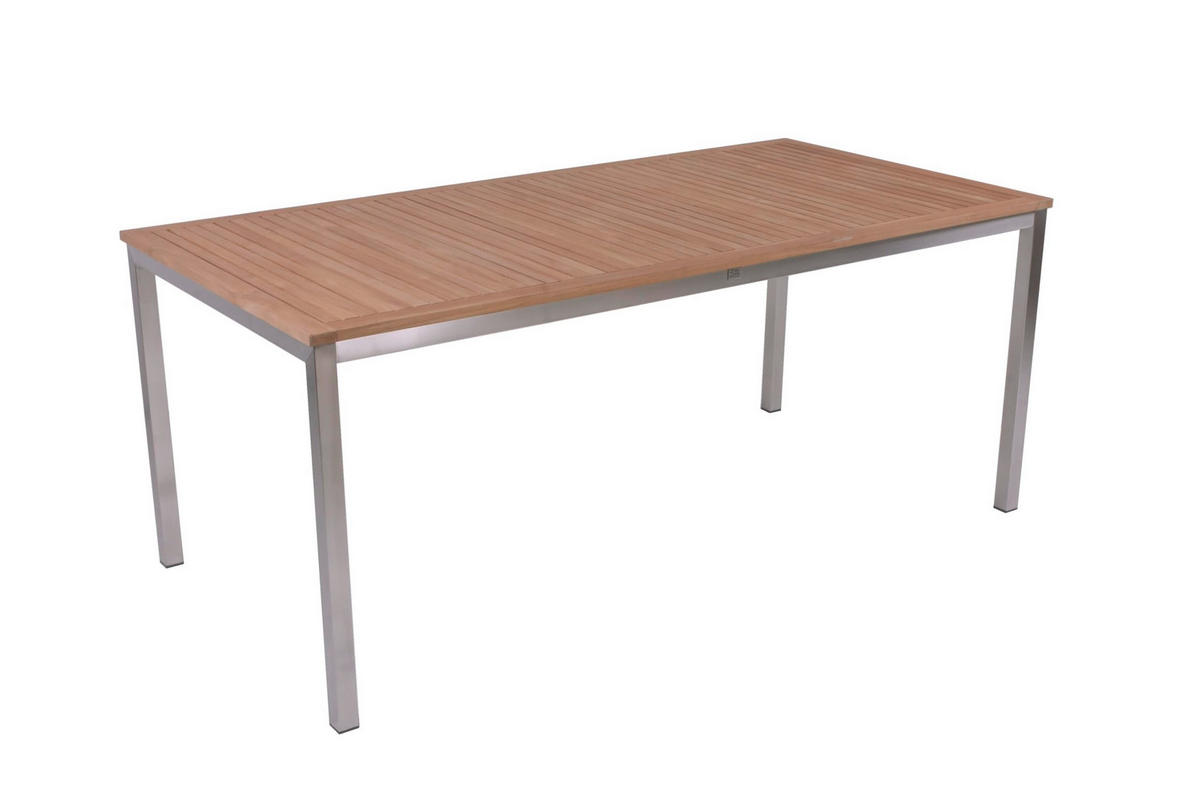 GARTEN-SITZGRUPPE Paul 6-teilig Tisch Bank Hochlehner Braun Gartenmöbel-Set - Schwarz, Holz - DELUKE