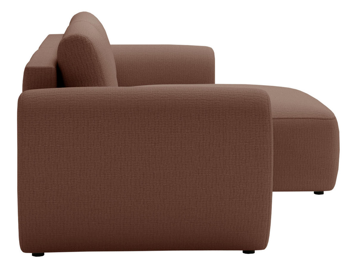 ECKSOFA Suzi - Dunkelbraun/Schwarz, Holzwerkstoff/Kunststoff (147/261cm) - MIRJAN24