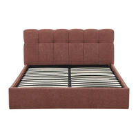 BETT mit Bettkasten - 2 Personen - stoff - terracotta Maziri - Terracotta, Textil (160/200cm) - Vente-Unique