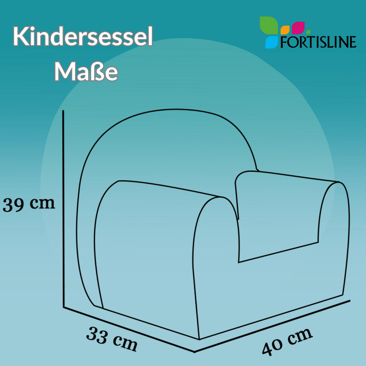 KINDERSESSEL MINI aus Kuschel-Cord in Altrosa - Altrosa, Textil (40/39/33cm) - Fortisline