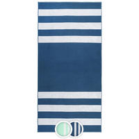 STRANDTUCH, 100x200 cm, 100% Baumwolle, Blau - Dunkelblau, Textil (100/200cm) - Zollner