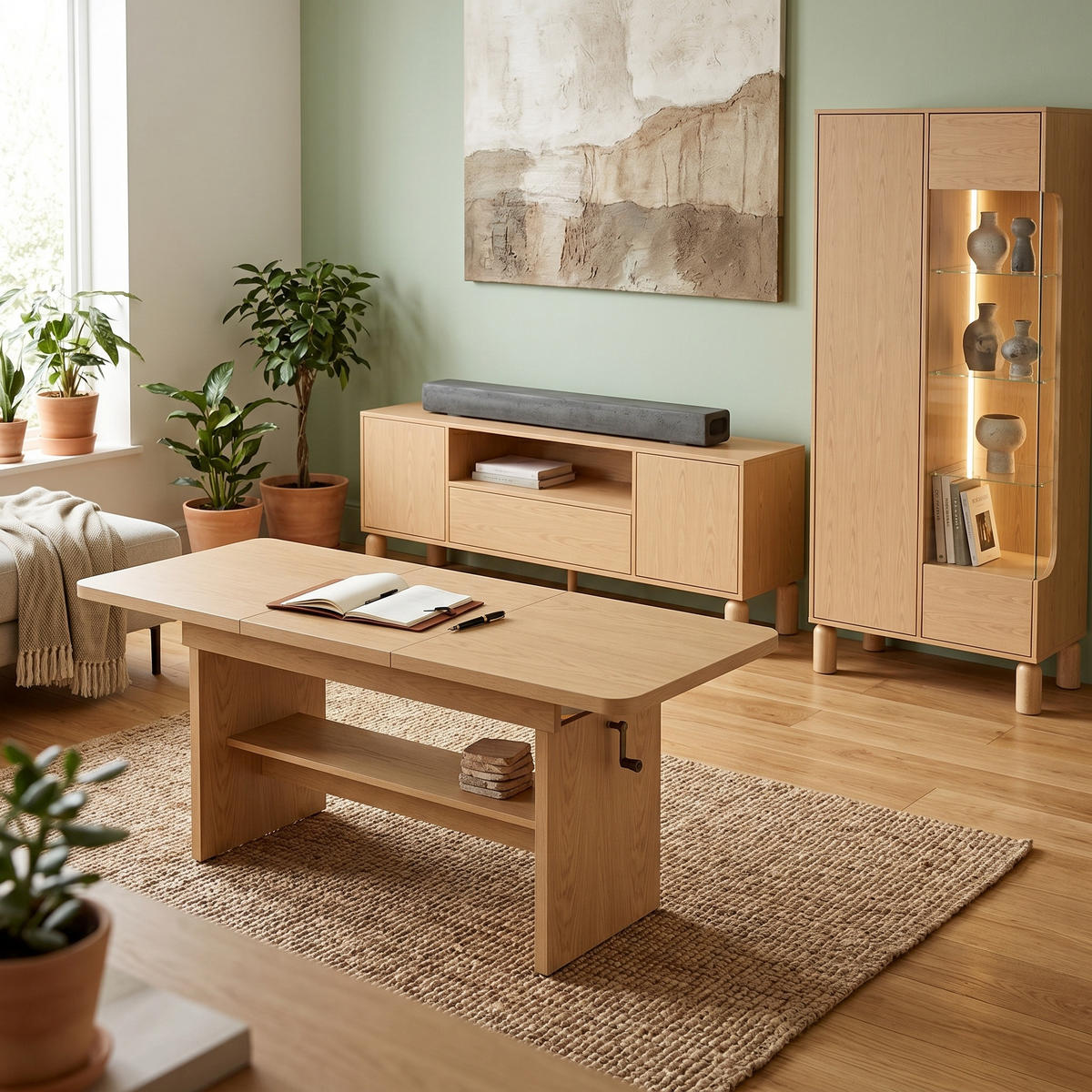 ESSTISCH BRANT Ausziehbar 116 - 156 / 62 x 70 cm - Wildeiche/Eichefarben, Holz (116/62/70cm) - MASSENO