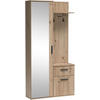 GARDEROBE LUXOR - Eiche Artisan, Holzwerkstoff (97/195/30cm) - Meblini