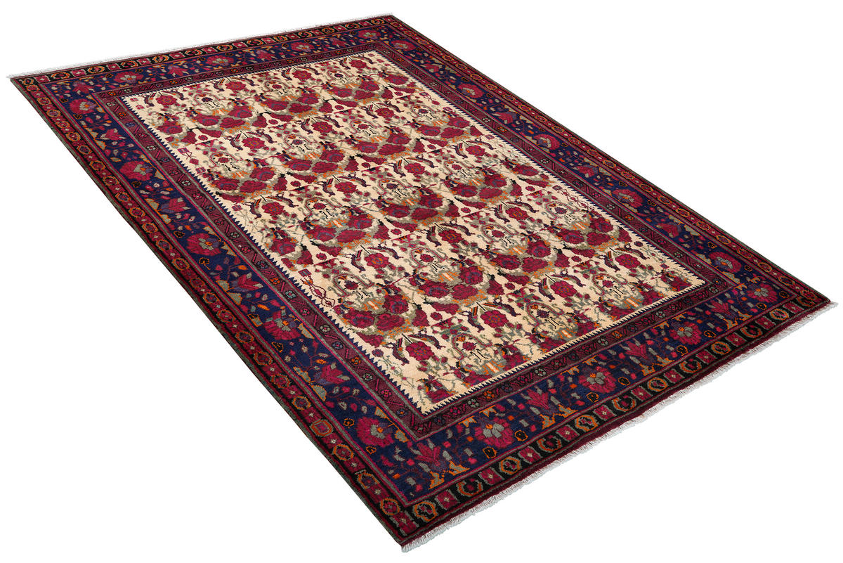 TEPPICH Afshar Beige 238/167 cm Schurwolle - Beige, Textil (167/238cm) - Looma