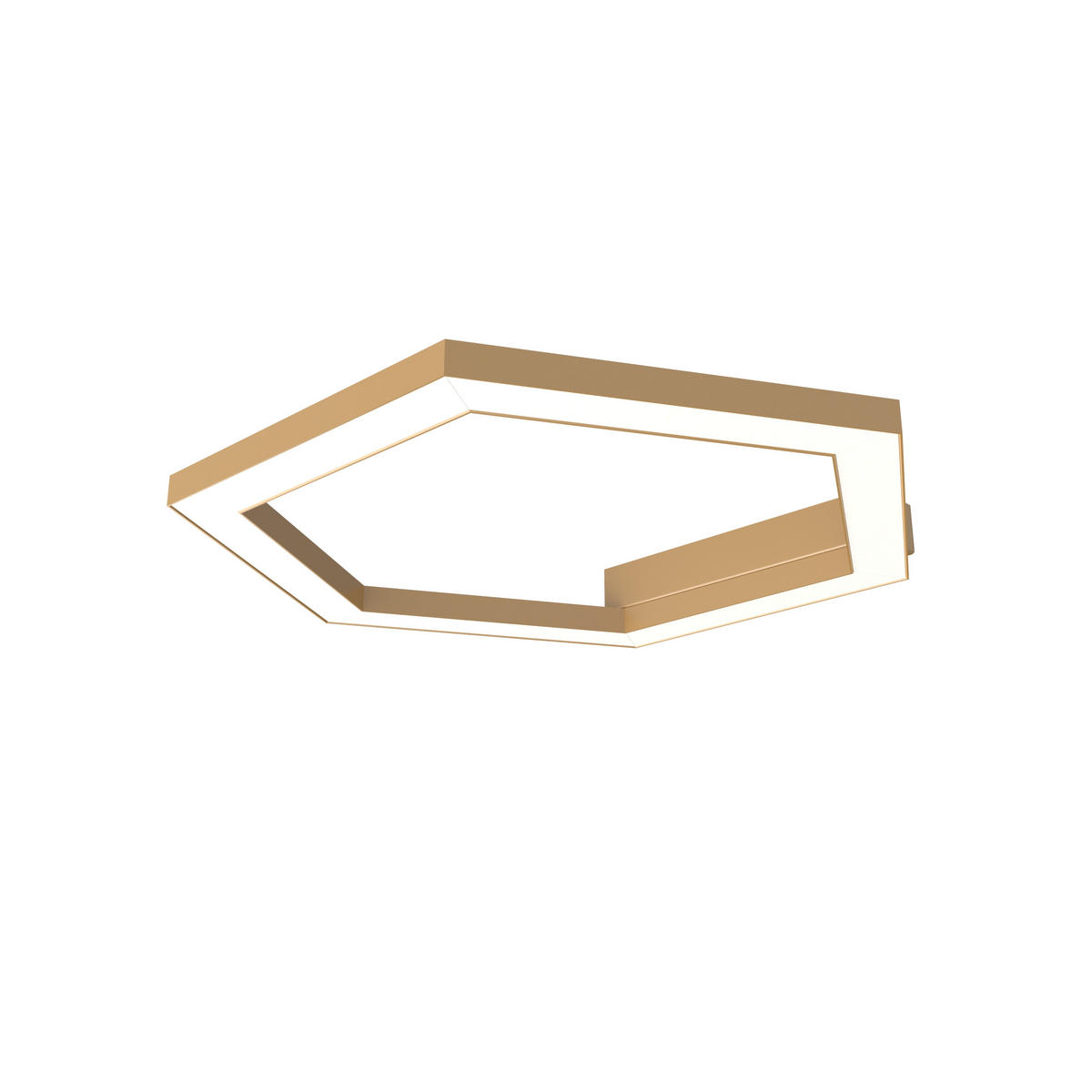 LED-DECKENLEUCHTE - Goldfarben, Metall (1.6/3/40cm) - Lumicom