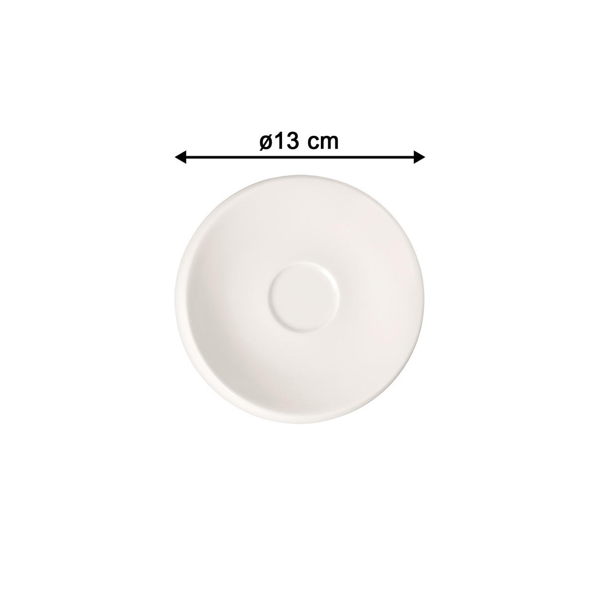 MOKKA- / ESPRESSOUNTERTASSE NewMoon weiß ø 13 cm 6er Set - Weiß, Keramik (13cm) - Villeroy & Boch