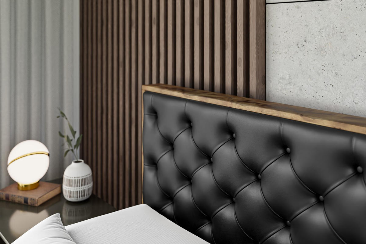 BOXBETT mit Matratze H4 und Lattenrost - LOLLI3 - 160x200 - Schwarz Hochglanz - Schwarz, Holzwerkstoff/Kunststoff (160/200cm) - ALTDECOR