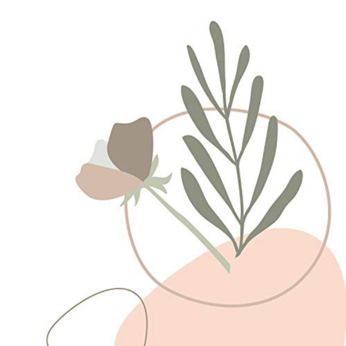 POSTER Set mit 4 weibliche Figuren und Formen Pastelltönen A4 Rahmenlos - Klar, Papier (29.7/3cm) - Nacnic