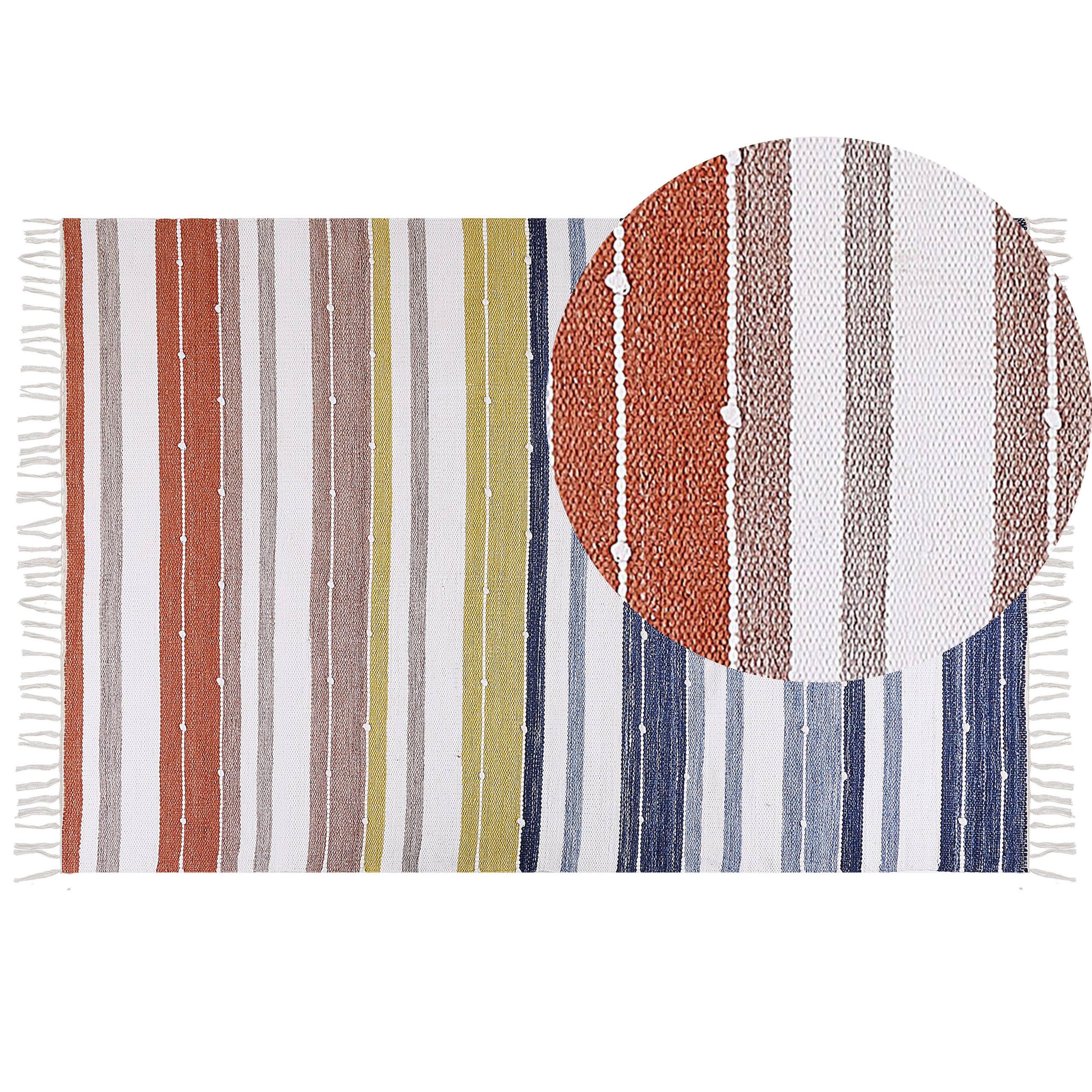OUTDOOR-TEPPICH Tozakli 230/160 cm - Multicolor, Kunststoff (160/230cm) - Beliani