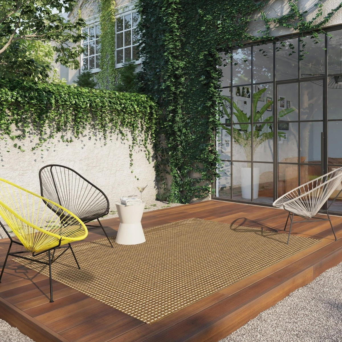 TEPPICH für Innen und Außen im Jute-Look bruin - Braun, Textil (80/150cm) - AFK Living