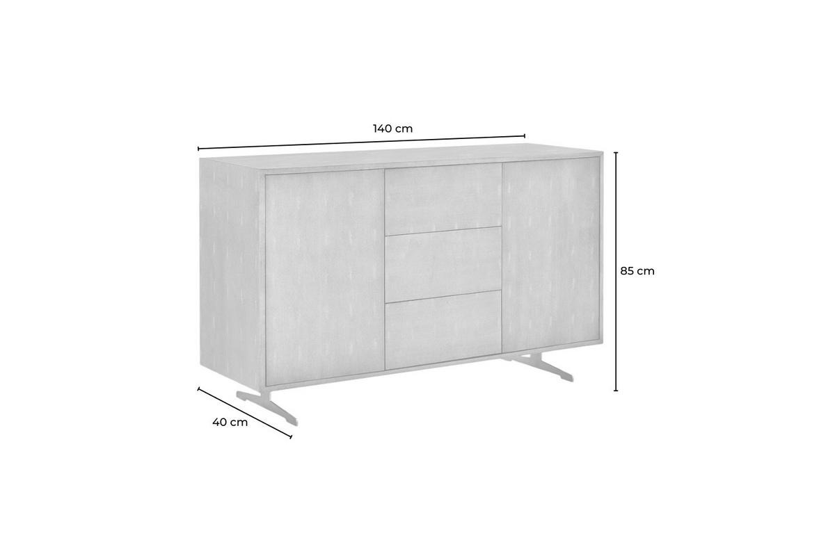 SIDEBOARD GALA Gold Holz - Goldfarben, Holz/Holzwerkstoff (140/85/40cm) - KAWOLA
