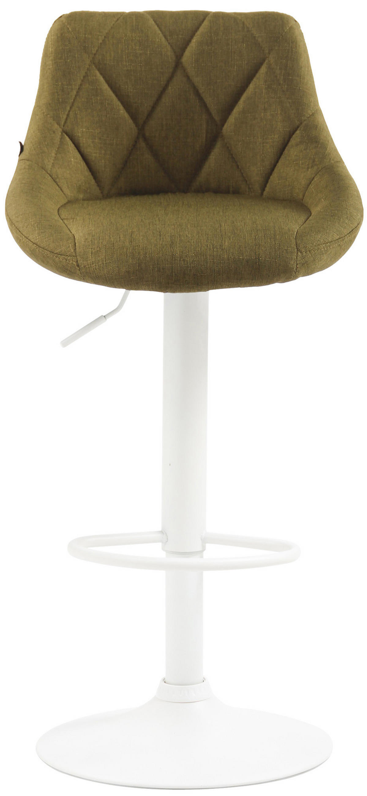 BARHOCKER Stoff grün - Weiß/Grün, Textil/Metall (46/83/49cm) - CLP