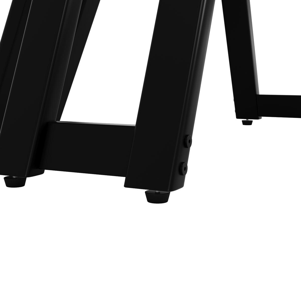 ESSTISCH Rund 100x100x76cm Marmoroptik Schwarz - Schwarz, Holzwerkstoff (100/100/76cm) - FLIEKS