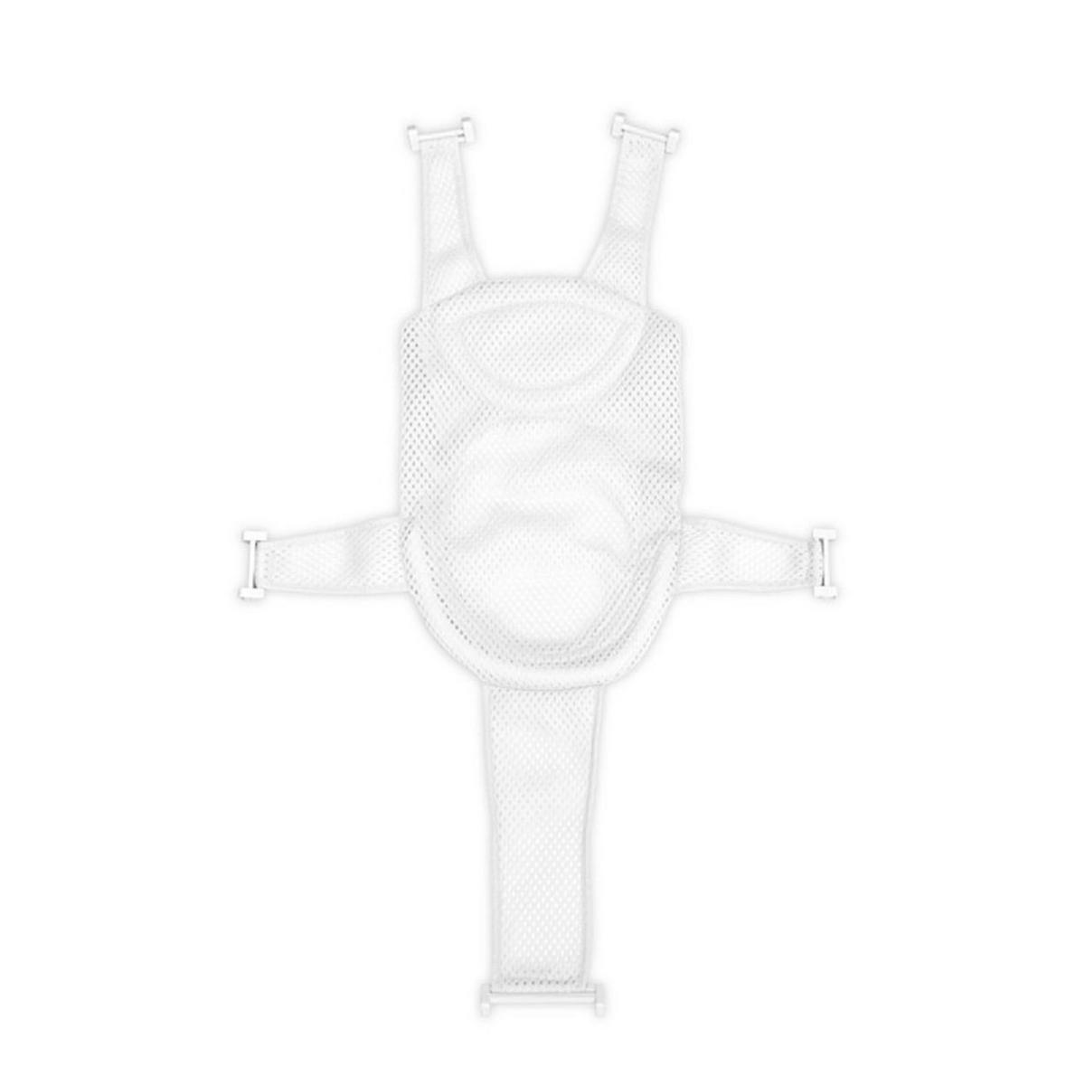 BABYBADENETZ Turtle weiß Badewanneneinsatz, Kunststoff-Clips, weiches Netz, universell passend - Weiß, Textil (60/80cm) - Lorelli